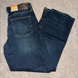 Relaxed Fit Dark Blue Jeans